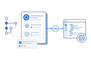 「GitHub Issue入門｜作業の目的・完了条件を記録して開発につなげる」の内容を表す技術イラスト